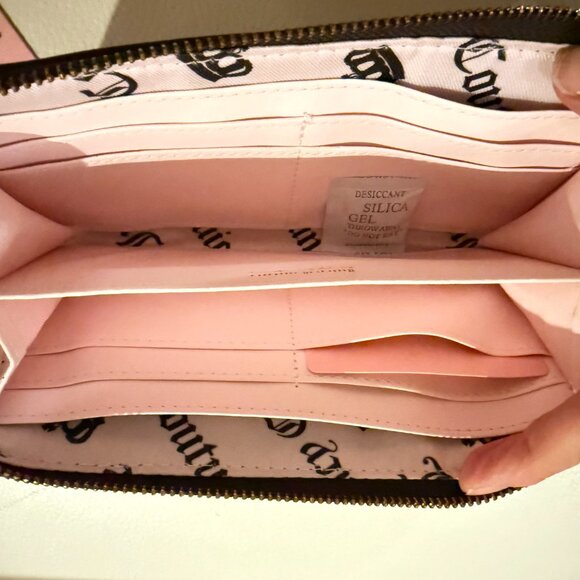 Juicy Couture Juicy Romance Satchel crossbody bag w wallet & bow keyring - Picture 10 of 10